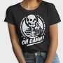 Drinking Skeleton Trend Oh Damn, Tricou Femei
