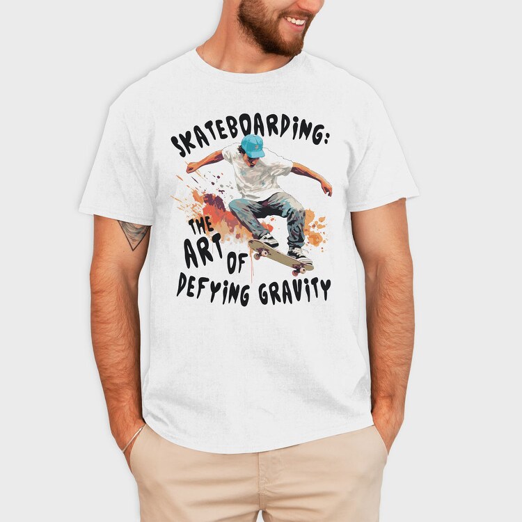 Skateboarding Skater Art, Tricou Barbati (Unisex)