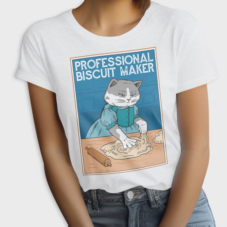 Baker Cat Biscuit Maker, Tricou Femei