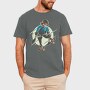 Skater Skeleton Character, Tricou Barbati (Unisex)