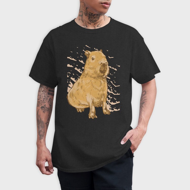 Capybara Realistic, Tricou Barbati (Unisex)