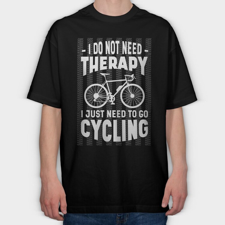Bicycle Therapy Bike, Tricou Oversize Barbati (Unisex)