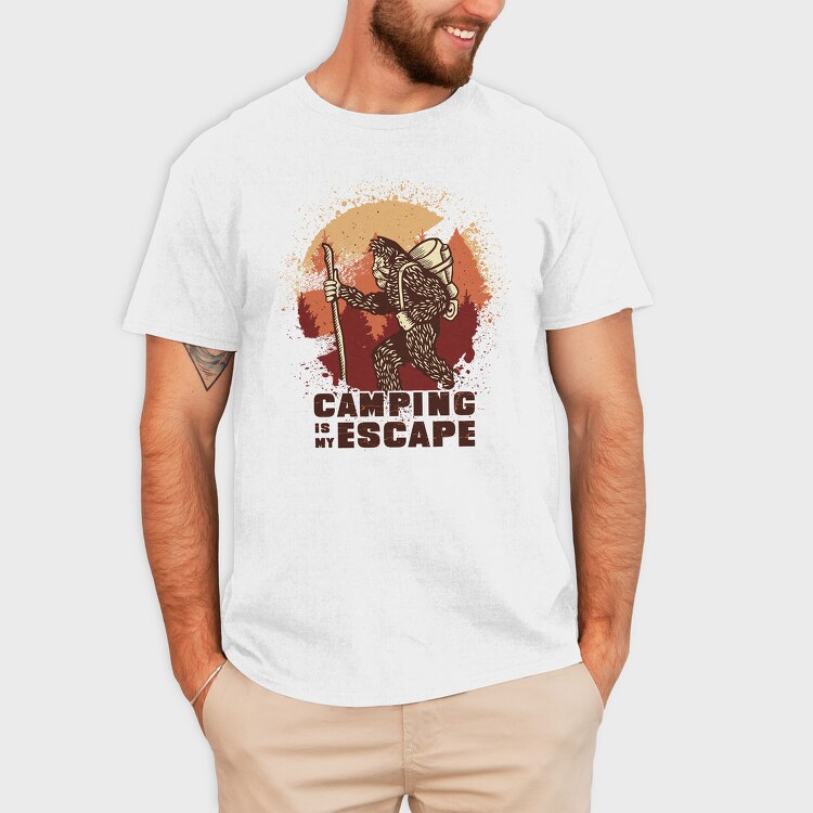 Big Foot Monster Hiking Sasquatch Sunset, Tricou Barbati (Unisex)