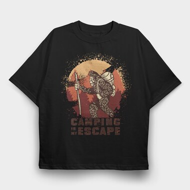 Big Foot Monster Hiking Sasquatch Sunset, Tricou Oversize Barbati (Unisex)