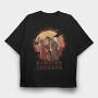 Big Foot Monster Hiking Sasquatch Sunset, Tricou Oversize Barbati (Unisex)
