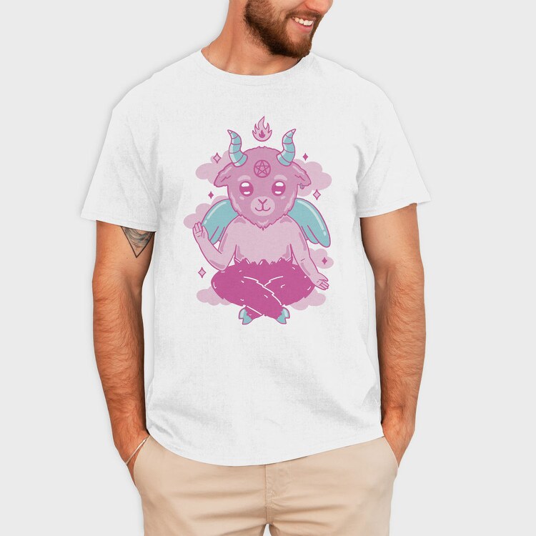 Baphomet Demon Baby, Tricou Barbati (Unisex)