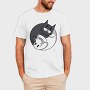 Yin Yang Cat and Dog, Tricou Barbati (Unisex)