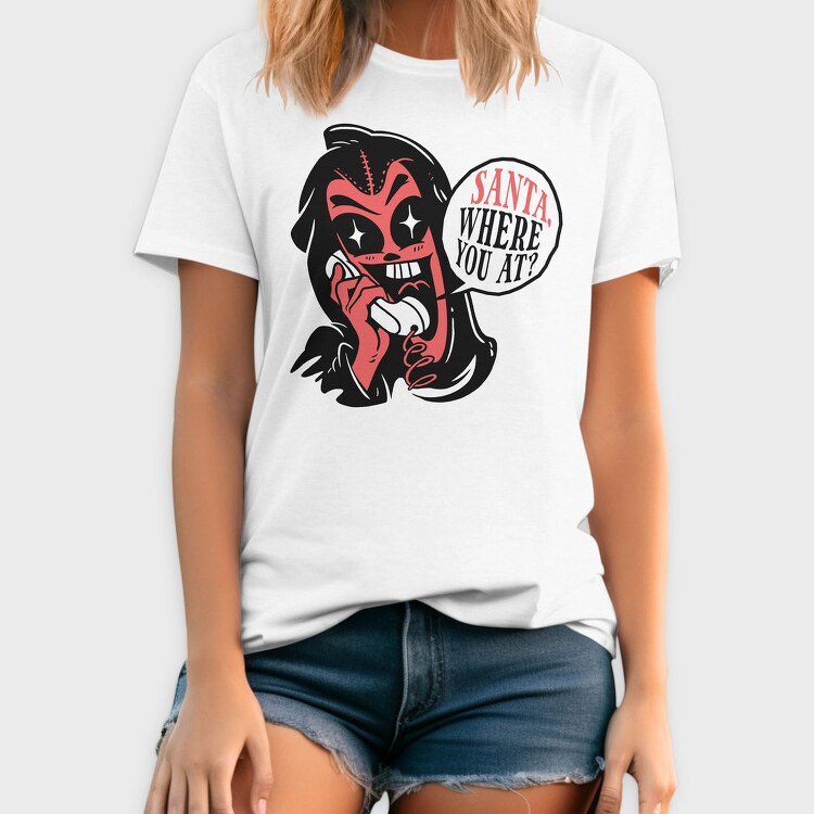 Devil Calling Santa, Tricou Barbati (Unisex)
