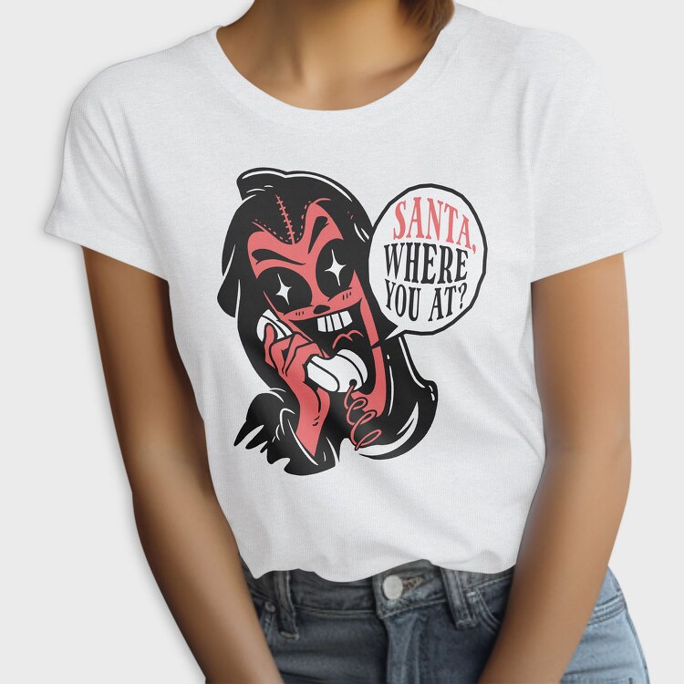 Devil Calling Santa, Tricou Femei