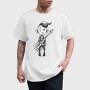 Character Holding Guitar Punk, Tricou Barbati (Unisex)