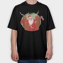 Drunk Santa, Tricou Oversize Barbati (Unisex)