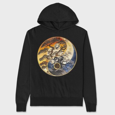 Yingyang Tree of Life, Hanorac Oversize Barbati (Unisex)