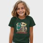Skeleton Christmas Creepy Cartoon, Tricou Copii