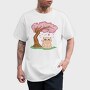 Cherry Blossom Cat Kawaii Sakura And, Tricou Barbati (Unisex)