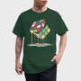 Melting Rubik, Tricou Barbati (Unisex)