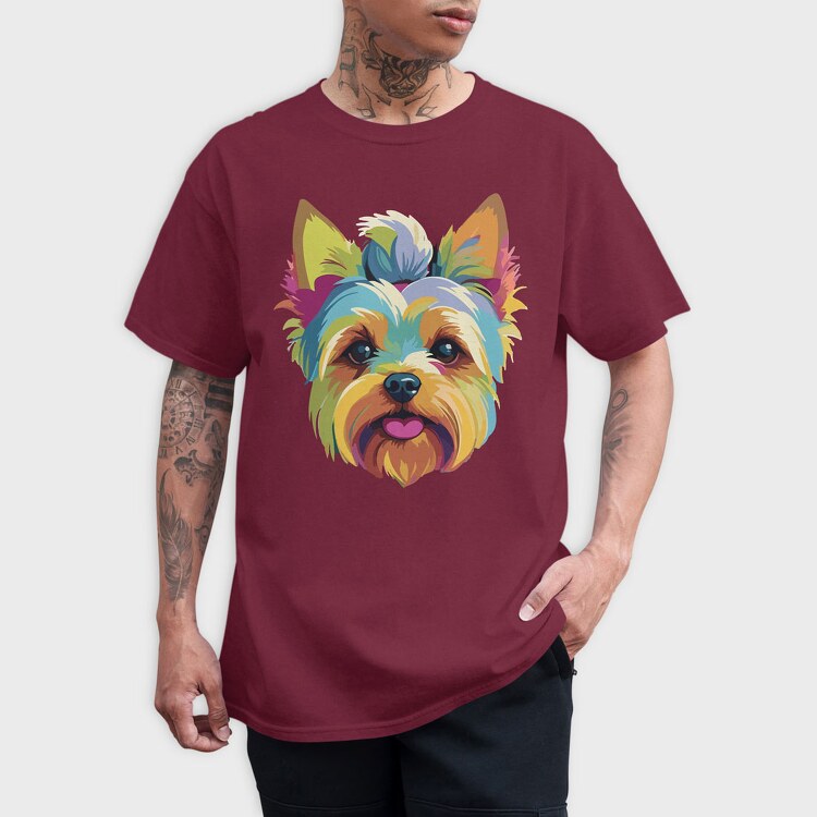 Dog Colorful, Tricou Barbati (Unisex)