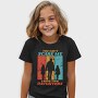 You Cant Scare Me I Have Two Daughters Silhouette, Tricou Copii