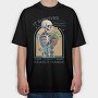 Skeleton Gardener Humor It Survived, Tricou Oversize Barbati (Unisex)