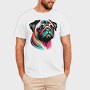 Pop Art Pug Dog, Tricou Barbati (Unisex)