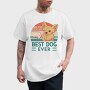 Dog And Human Retro Sunset Best Ever, Tricou Barbati (Unisex)