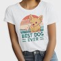 Dog And Human Retro Sunset Best Ever, Tricou Femei