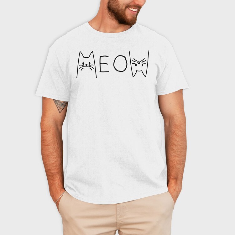 Meow Cats, Tricou Barbati (Unisex)