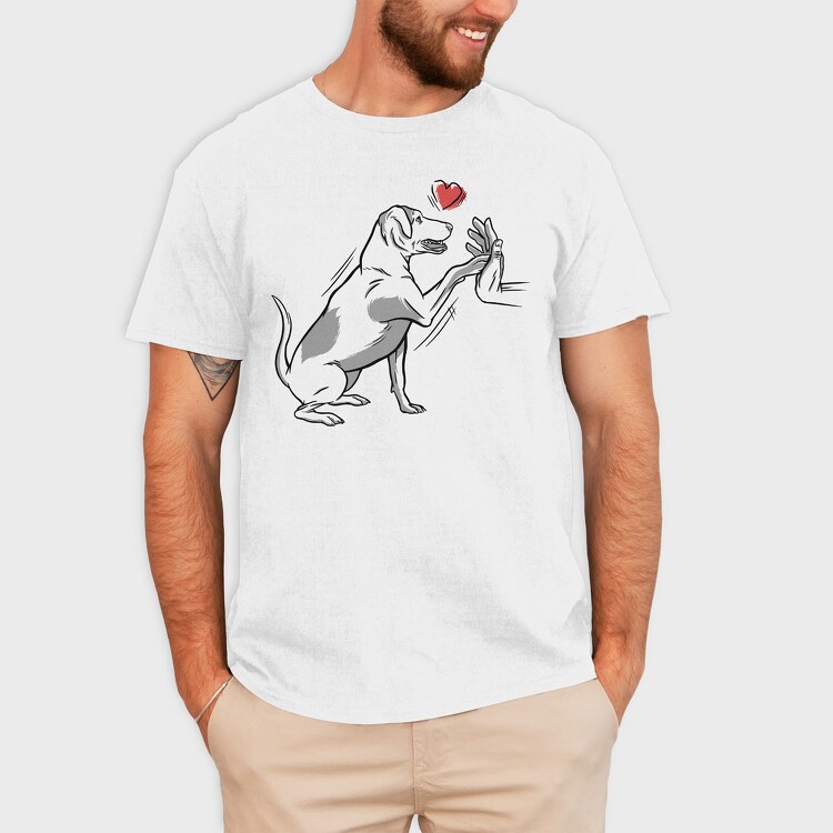 Dog High Five, Tricou Barbati (Unisex)