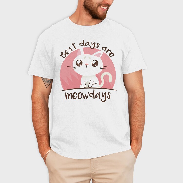 Meowdays Cat, Tricou Barbati (Unisex)