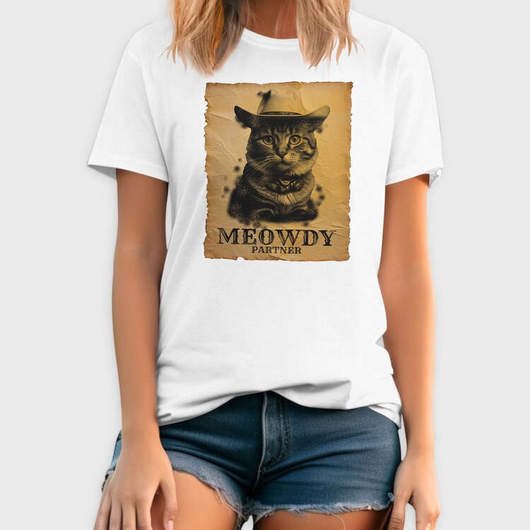 Meowdy Partner, Tricou Barbati (Unisex)