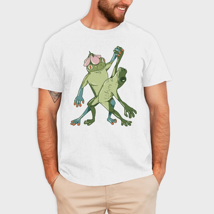Froggy Dance Party, Tricou Barbati (Unisex)