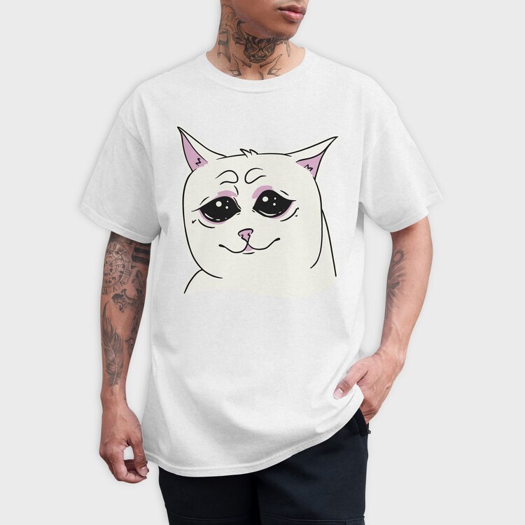 Cat Crying, Tricou Barbati (Unisex)