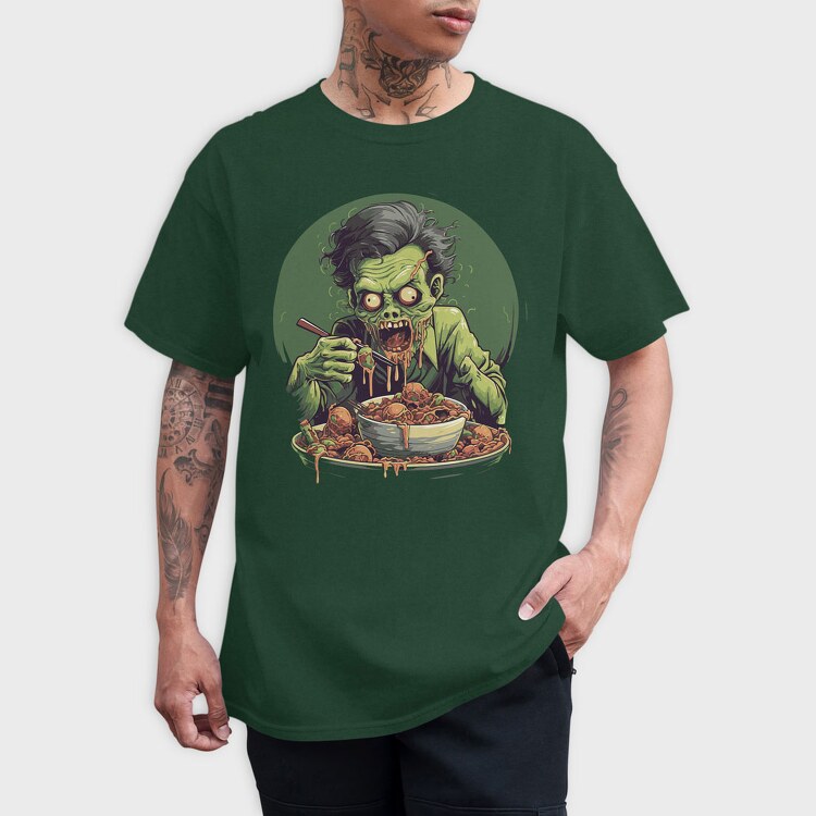 Zombie Eating, Tricou Barbati (Unisex)