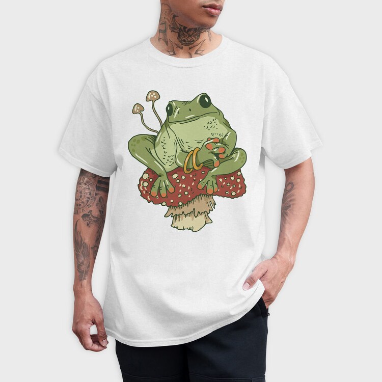 Froggy Mushroom, Tricou Barbati (Unisex)