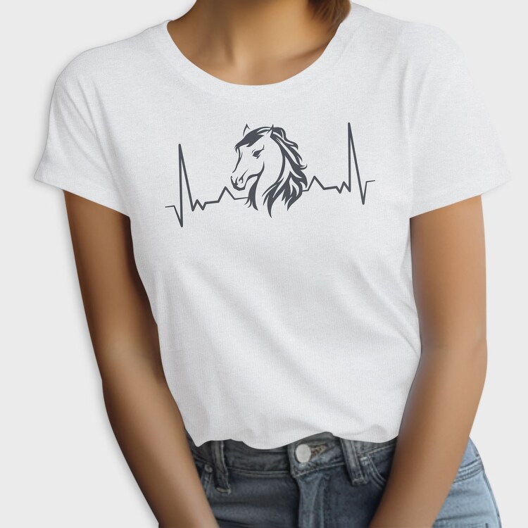 Heartbeat Horse, Tricou Femei