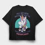 Funny Cupcake Unicorn Quote, Tricou Oversize Barbati (Unisex)