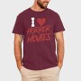 I Love Horror Movies, Tricou Barbati (Unisex)