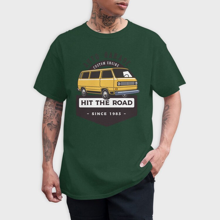 1985 VW Westie camper, Tricou Barbati (Unisex)