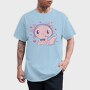 Cute Axolotl Playing Videogames Gaming, Tricou Barbati (Unisex)
