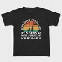 Retro Sunset Drink and Fishing, Tricou Copii