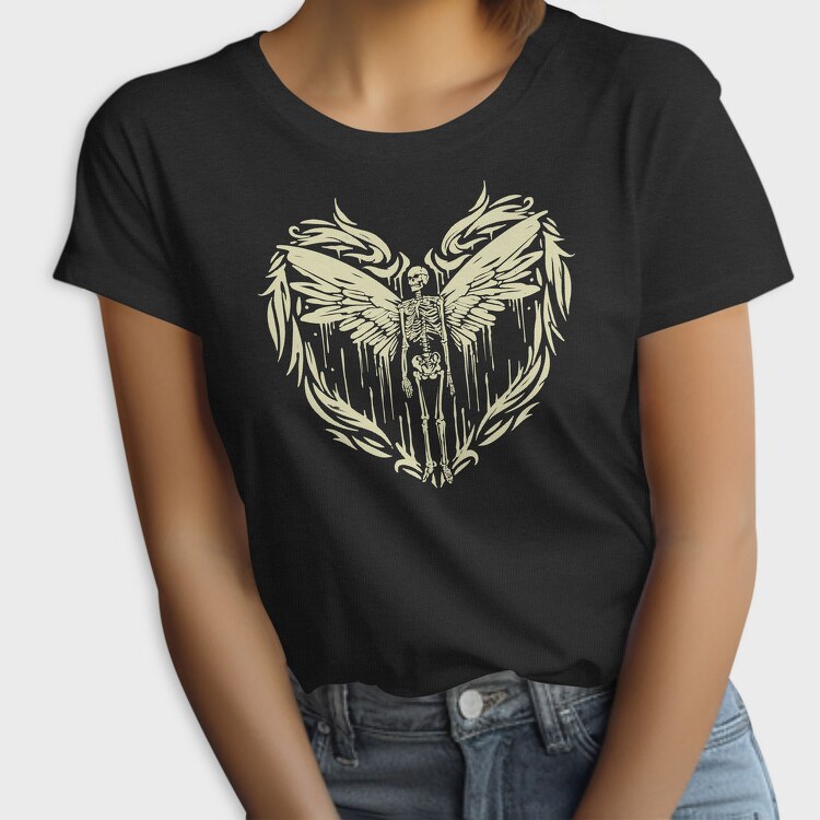 Skeleton Wings Skelleton, Tricou Femei