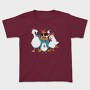 Rooster Cartoon Chickens, Tricou Copii