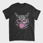 Owl Monochrome Bubblegum, Tricou Barbati (Unisex)