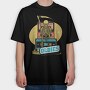Skeleton With Oldies Cassettes, Tricou Oversize Barbati (Unisex)