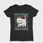 Purrfect Christmas Ugly Sweater, Tricou Femei