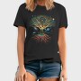 Sacred Geometry Meditating Colorful Magical Tree, Tricou Barbati (Unisex)