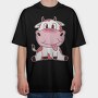 Cute Baby Cow, Tricou Oversize Barbati (Unisex)
