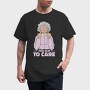 Funny Grandma Cartoon Too Old To Care, Tricou Barbati (Unisex)