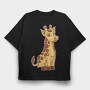 Cute Baby Giraffe, Tricou Oversize Barbati (Unisex)