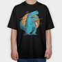 T Rex Opening Jar, Tricou Oversize Barbati (Unisex)