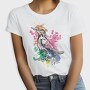 Watercolor Kingfisher European, Tricou Femei